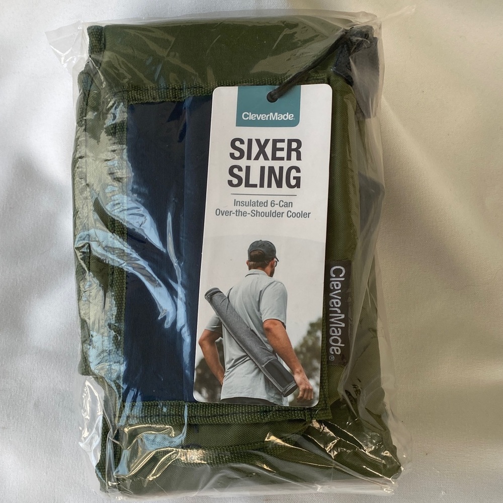CleverMade Sixer Sling Insulated Can Cooler NWT